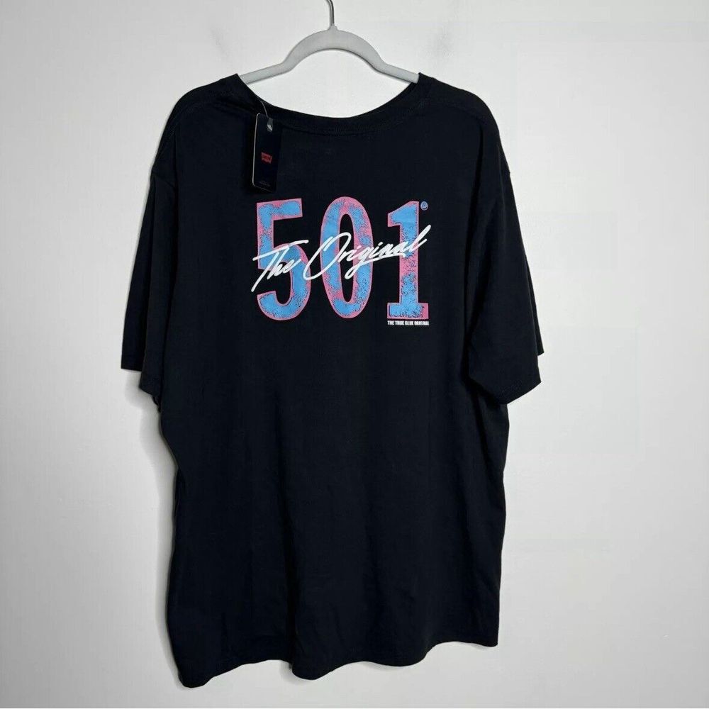Levi's 501 Tee Shirt L Men's Black T Shirt NWT